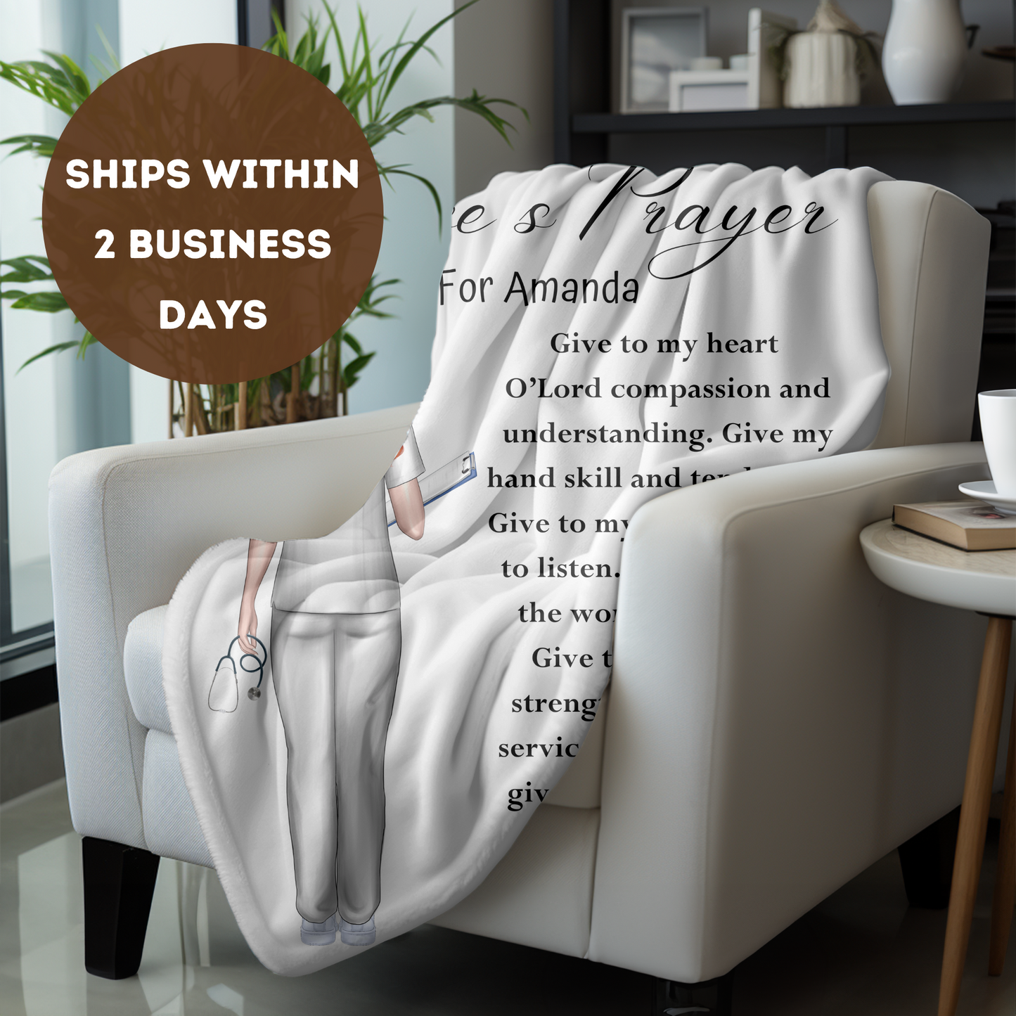 Personalized NICU Nurse Blanket Gift, NICU Nurse Appreciation, NICU Nurse Throw, Nicu Nurse Christmas Gift, For Nicu Nurse, Nicu Nurse Gift