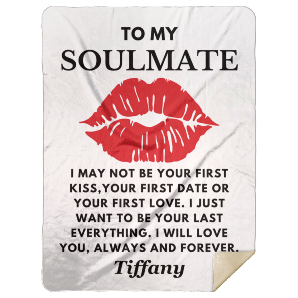 Almost Sold Out - To My Soulmate First Kiss Blanket