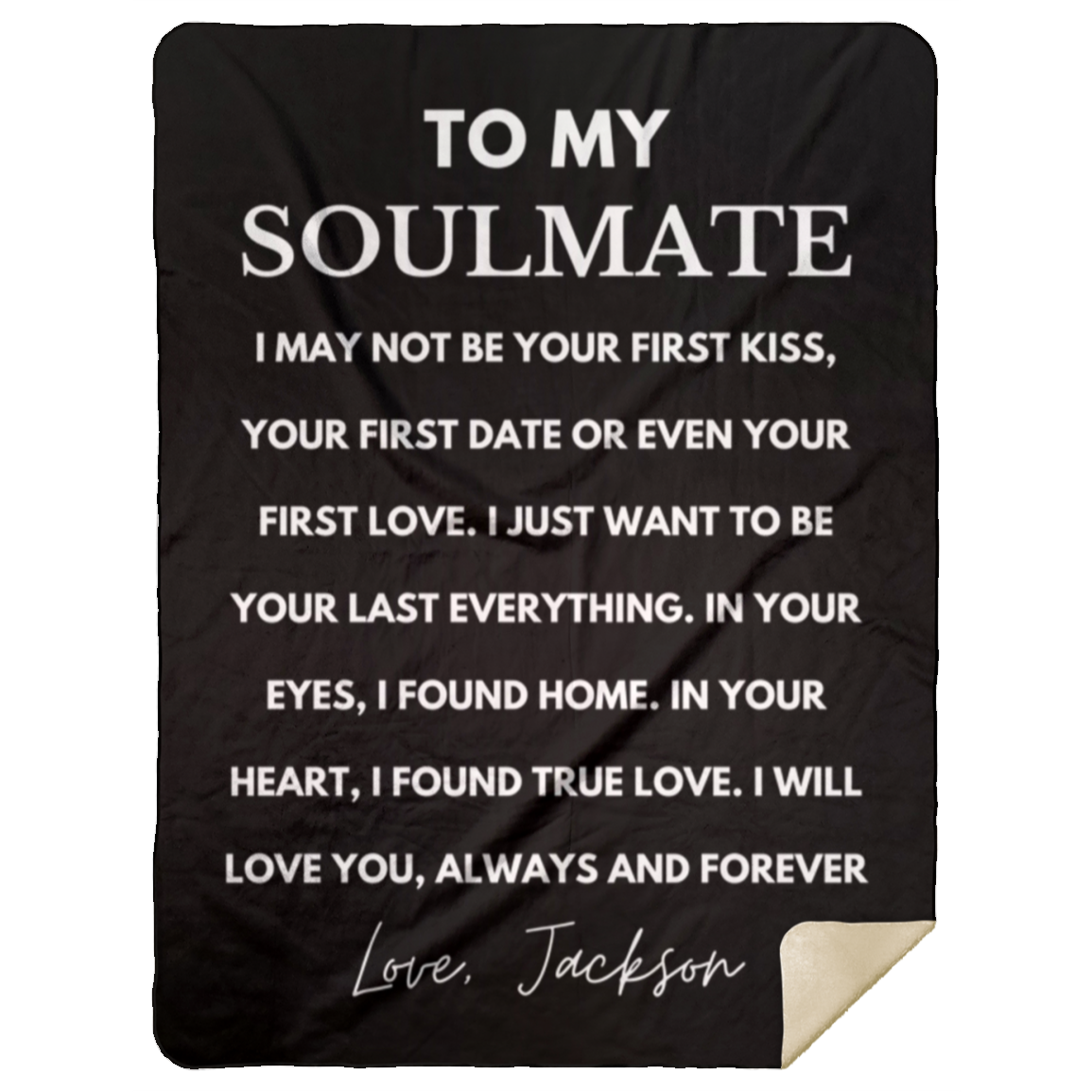 Almost Sold Out - To My Soulmate First Kiss Blanket