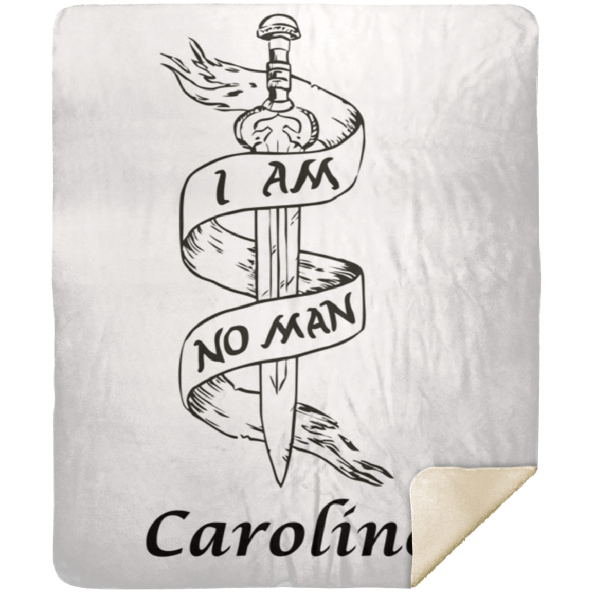 Personalized I Am No Man Blanket