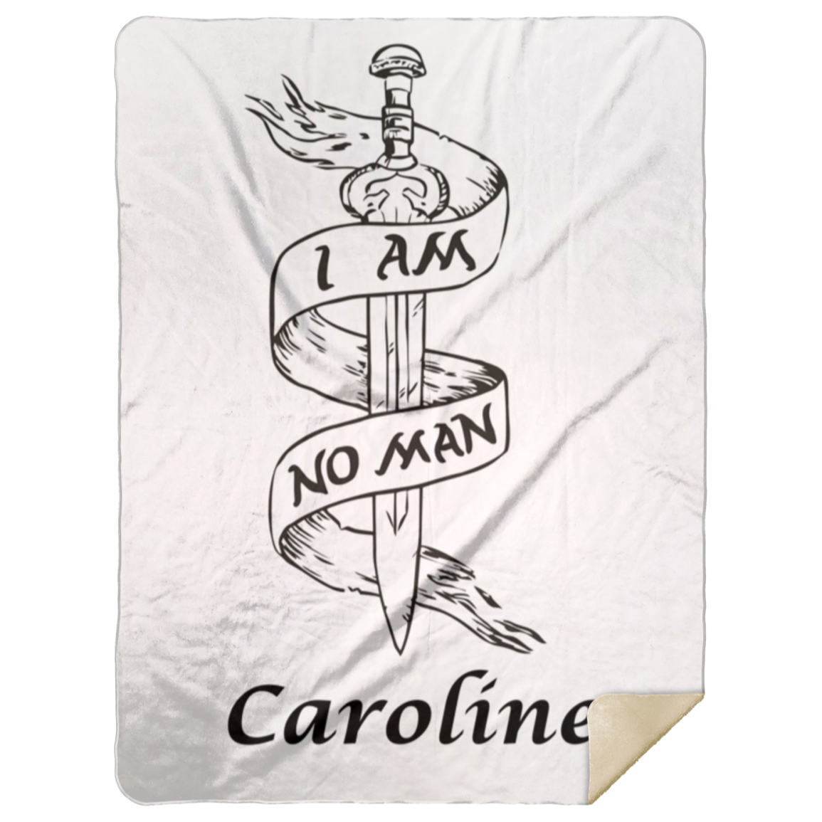 Personalized I Am No Man Blanket