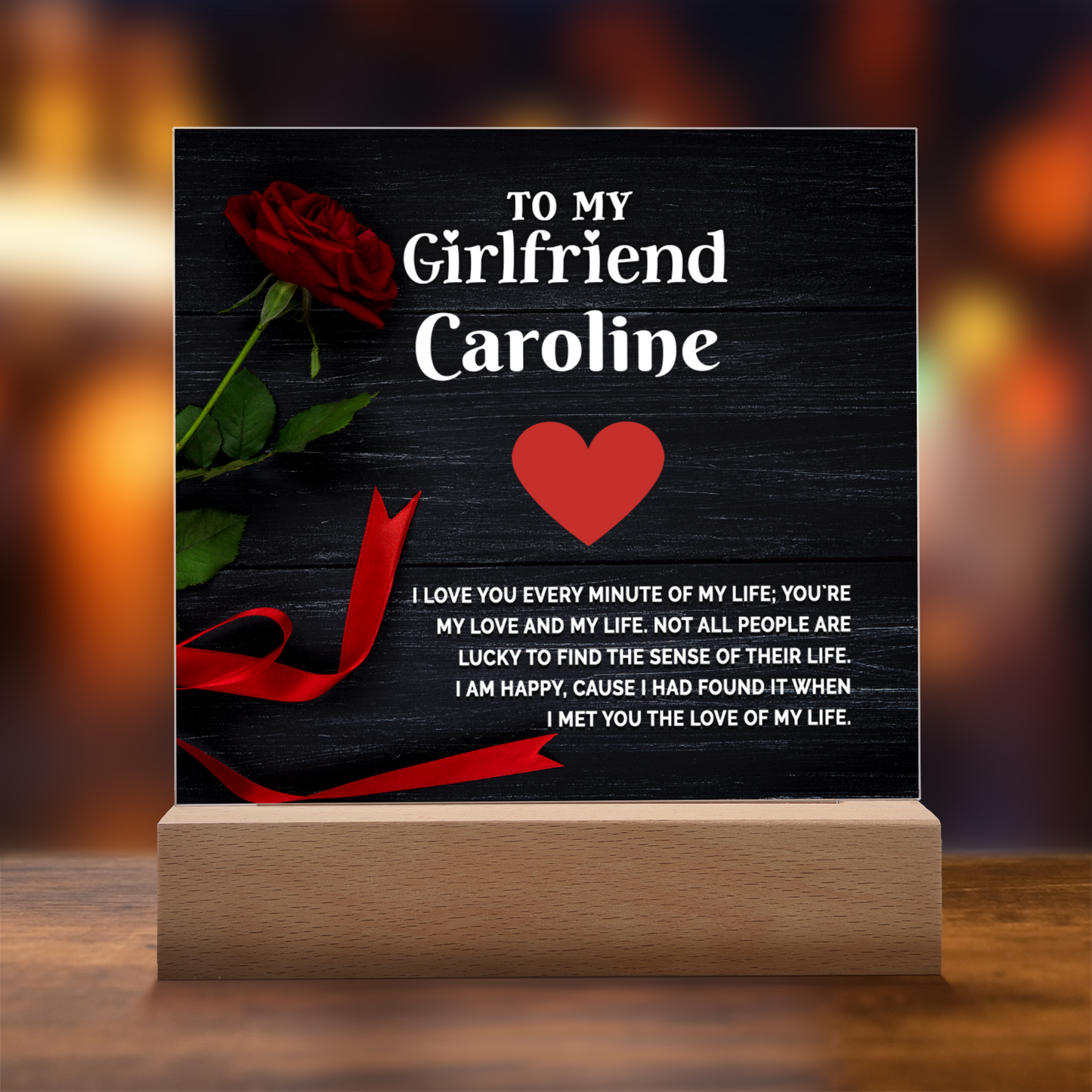 Almost Sold Out - To My Valentine Girlfriend Plaque