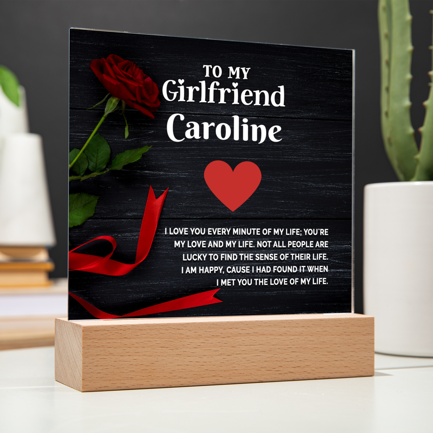 Almost Sold Out - To My Valentine Girlfriend Plaque