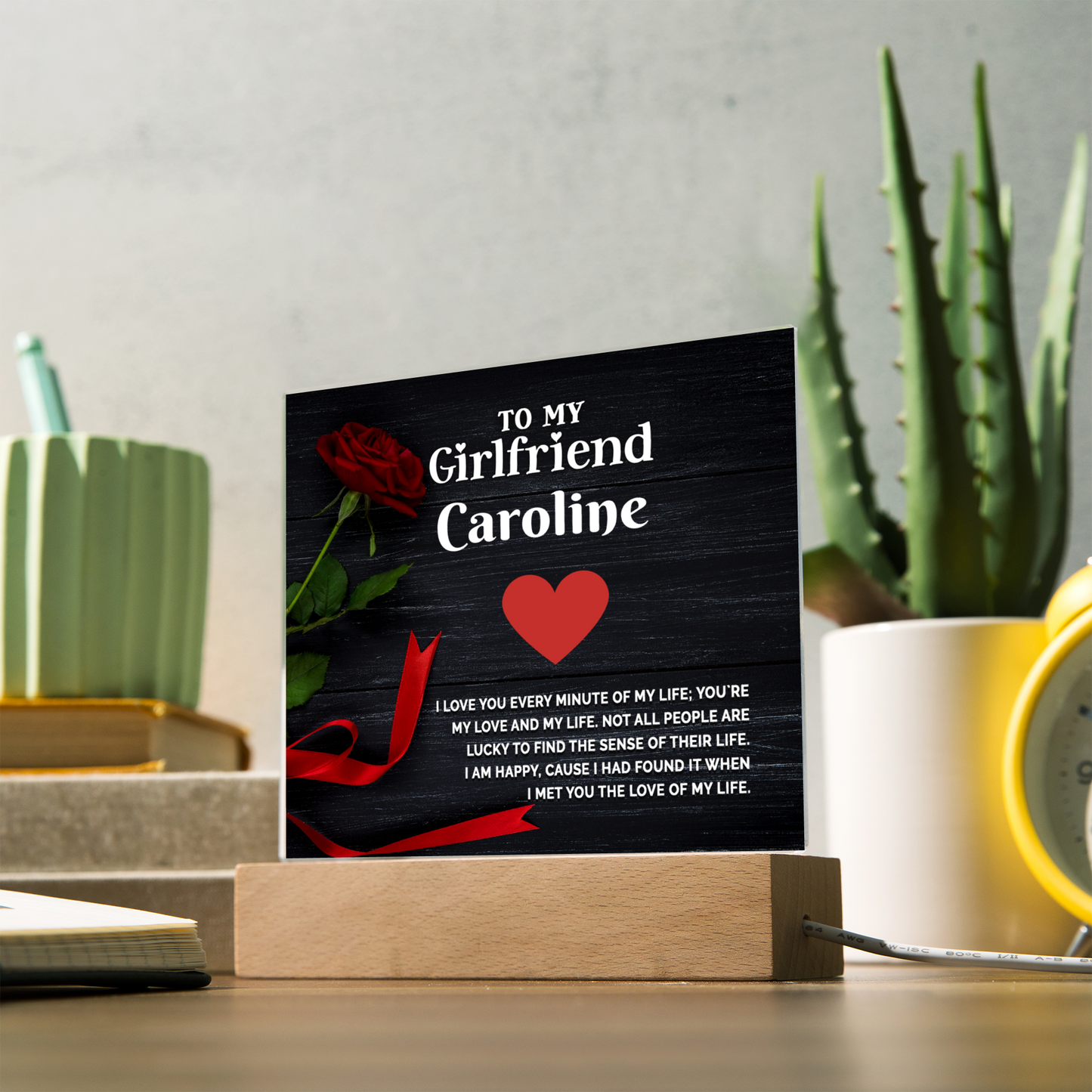 Almost Sold Out - To My Valentine Girlfriend Plaque