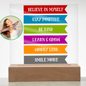 Almost Sold Out - Daily Affirmations - Acrylic Plaque with Stand