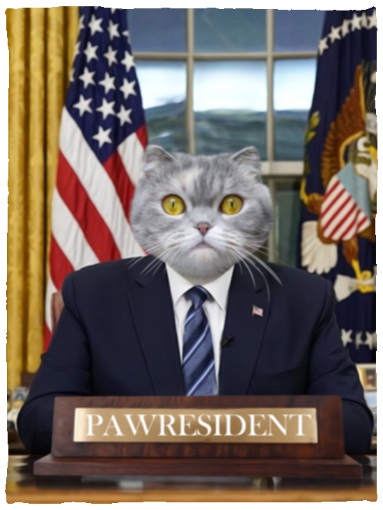 Pawresident Cat Lovers Blanket