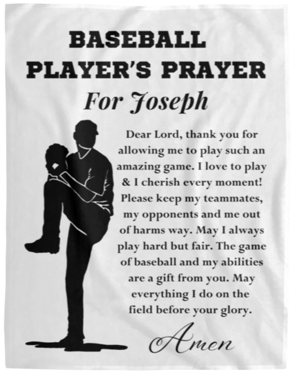 Almost Sold Out - Baseball Prayer Pitcher Blanket