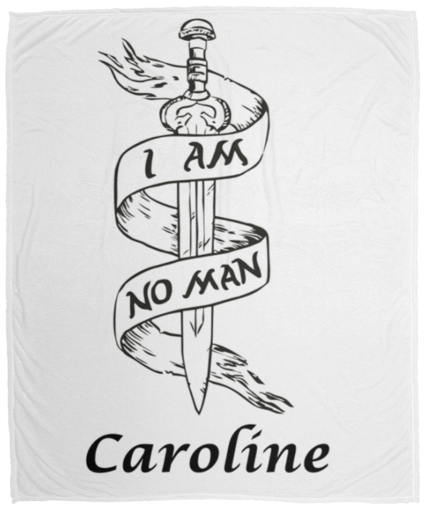 Personalized I Am No Man Blanket