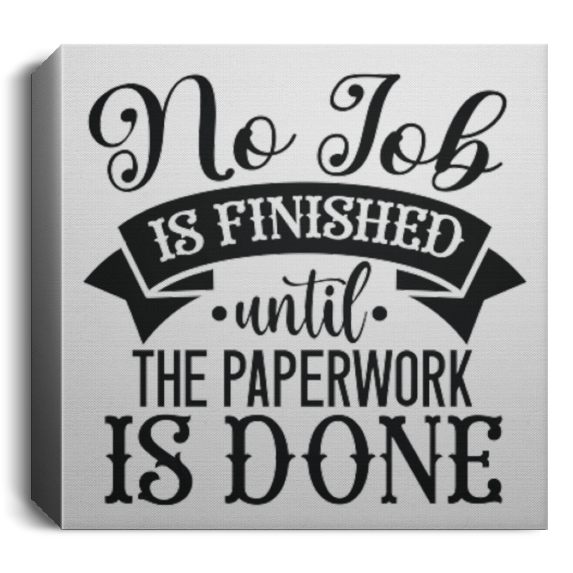 Amost Sold Out - Paperwork Bathroom Canvas Frame