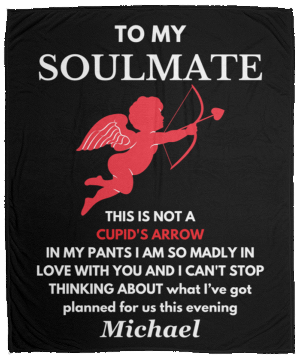 Almost Sold Out - To My Soulmate Cupid's Arrow Blanket