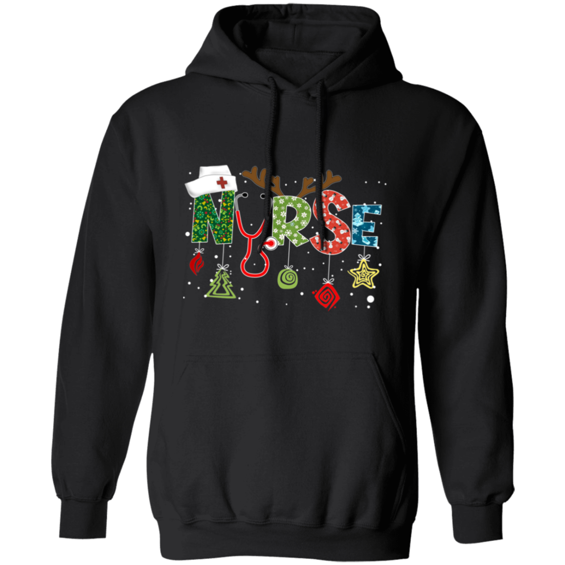 Nurse Christmas Pullover Hoodie
