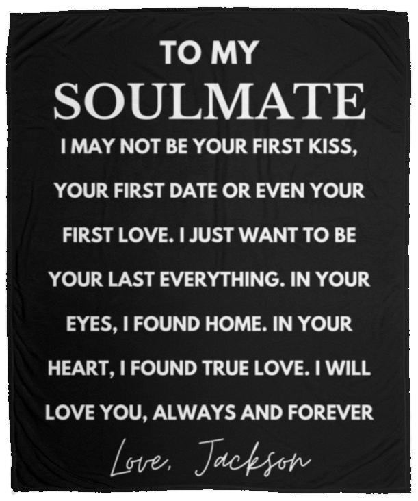 Almost Sold Out - To My Soulmate First Kiss Blanket