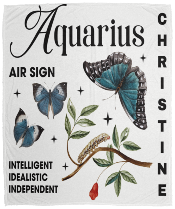 Zodiac Personalized Blanket
