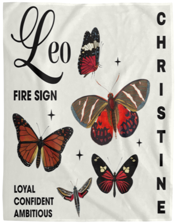 Zodiac Personalized Blanket