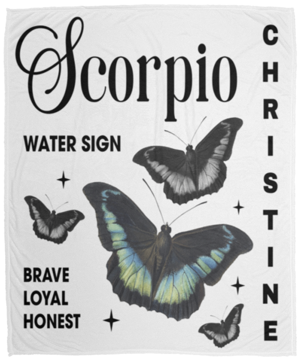 Zodiac Personalized Blanket
