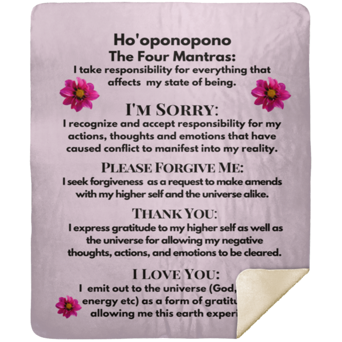 Ho'oponopono Prayer Blanket