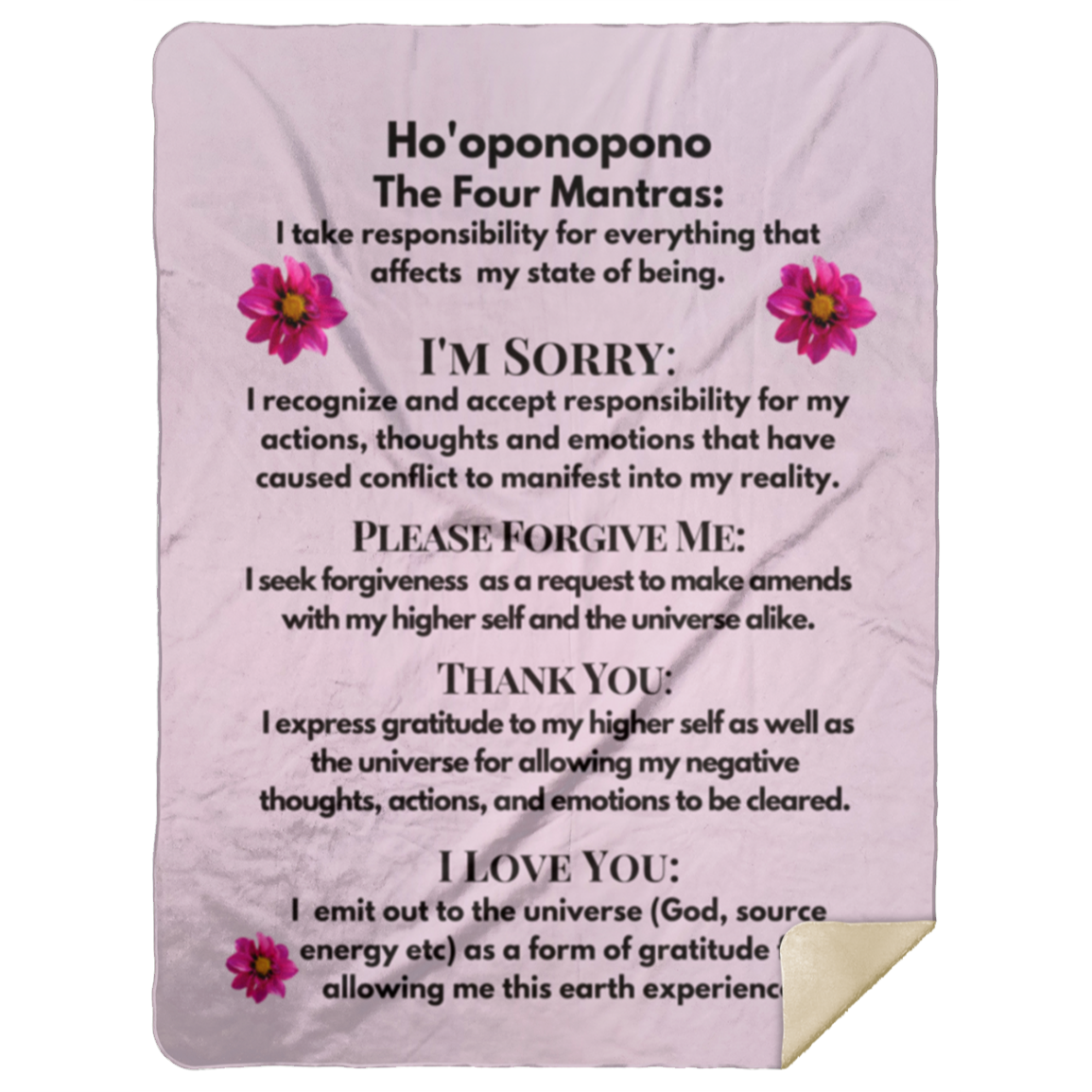 Ho'oponopono Prayer Blanket