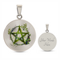 Almost Sold Out - Pentagram Necklace - Circle Luxury Necklace