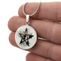 Almost Sold Out - Pentagram Necklace - Circle Luxury Necklace