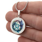 Almost Sold Out - Pentagram Necklace - Circle Luxury Necklace