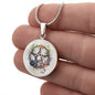 Almost Sold Out - Pentagram Necklace - Circle Luxury Necklace