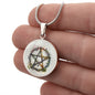 Almost Sold Out - Pentagram Necklace - Circle Luxury Necklace