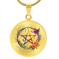 Almost Sold Out - Pentagram Necklace - Circle Luxury Necklace
