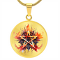 Almost Sold Out - Pentagram Necklace - Circle Luxury Necklace