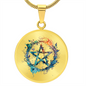 Almost Sold Out - Pentagram Necklace - Circle Luxury Necklace
