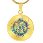 Almost Sold Out - Pentagram Necklace - Circle Luxury Necklace