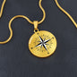 Almost Sold Out - Compass Necklace - Engraving Optional