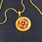Almost Sold Out - Pentagram Necklace - Circle Luxury Necklace