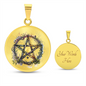 Almost Sold Out - Pentagram Necklace - Circle Luxury Necklace