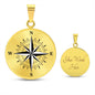 Almost Sold Out - Compass Necklace - Engraving Optional