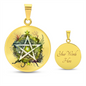 Almost Sold Out - Pentagram Necklace - Circle Luxury Necklace