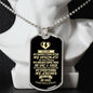 To My Soulmate Dog Tag Necklace
