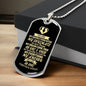 To My Soulmate Dog Tag Necklace