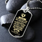 To My Soulmate Dog Tag Necklace