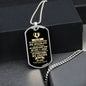 To My Soulmate Dog Tag Necklace
