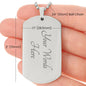 To My Soulmate Dog Tag Necklace