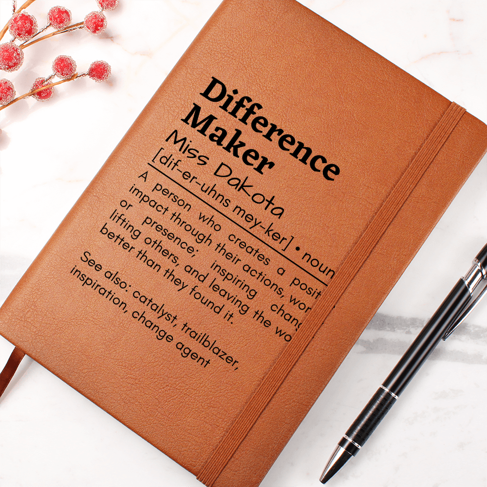 Difference Maker Leather Journal