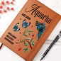 Almost Sold Out - Aquarius Zodiac Leather Journal