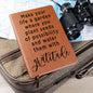 Almost Sold Out - Garden of Gratitude Leather Journal