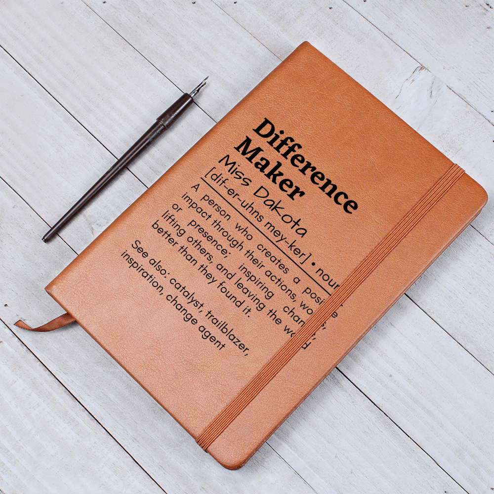 Difference Maker Leather Journal