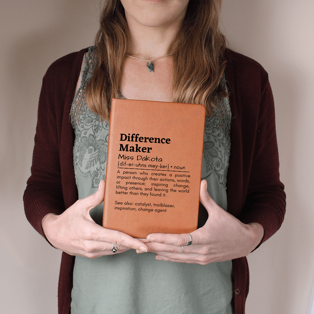 Difference Maker Leather Journal