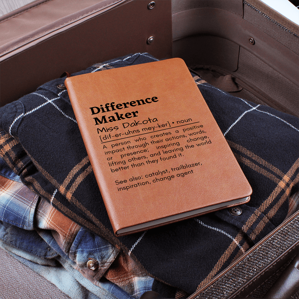 Difference Maker Leather Journal