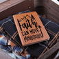 Almost Sold Out - Faith Can Move Mountains Leather Journal