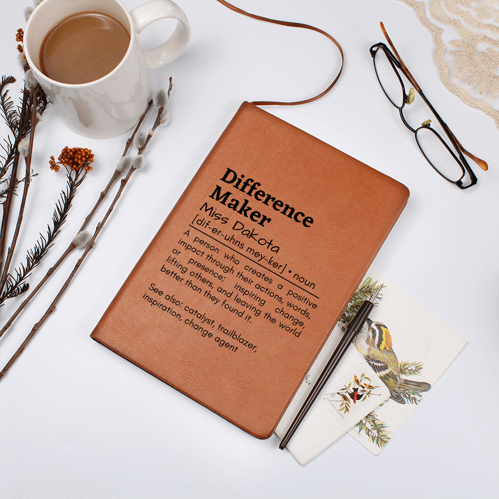 Difference Maker Leather Journal