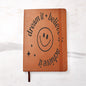 Almost Sold Out - Dream Believe Achieve Smiley Leather Journal