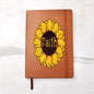 Almost Sold Out - Faith Sunflower Leather Journal